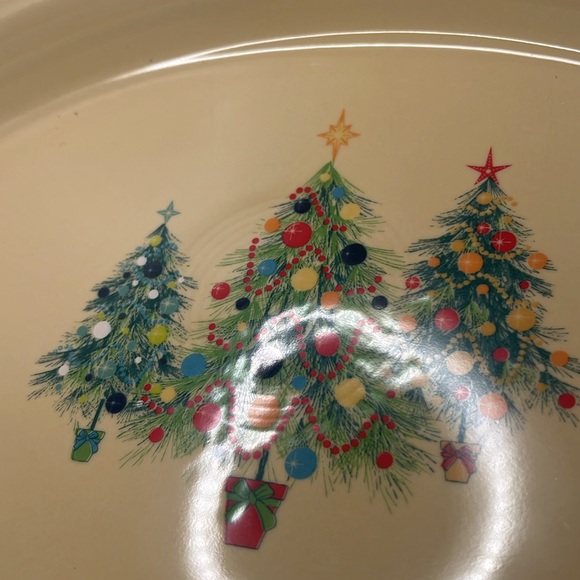 NWT Fiesta Oval platter 10 13 5/8” trio trees yellow - Picture 5 of 5